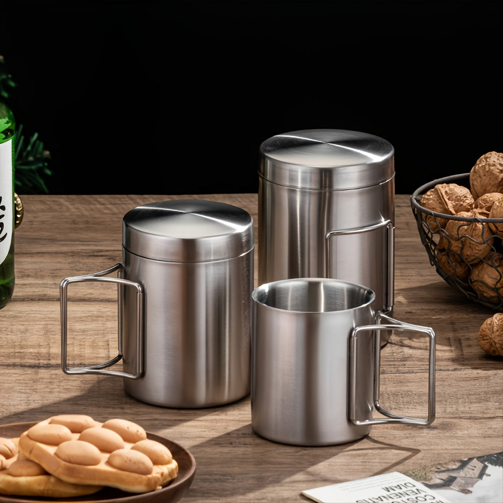 Portable Stainless Steel Water Cup - 200ml/300ml/400ml