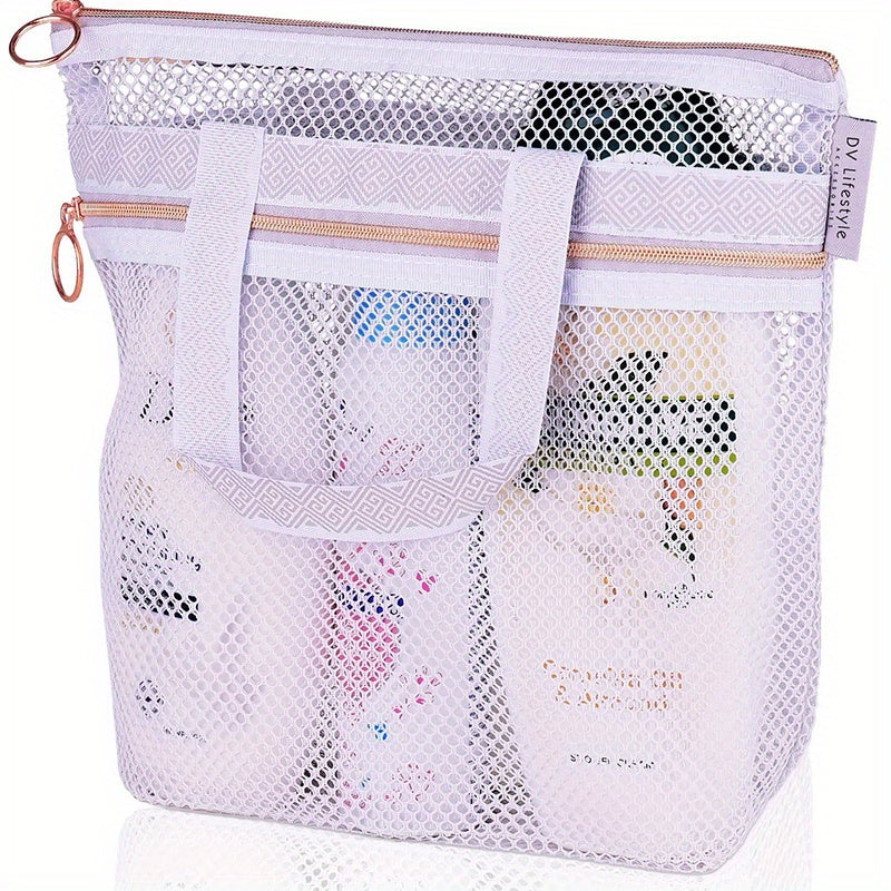 Portable Shower Tote Mesh Travel Toiletry Bag