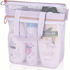 Portable Shower Tote Mesh Travel Toiletry Bag