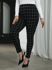  High Rise Skinny Trousers