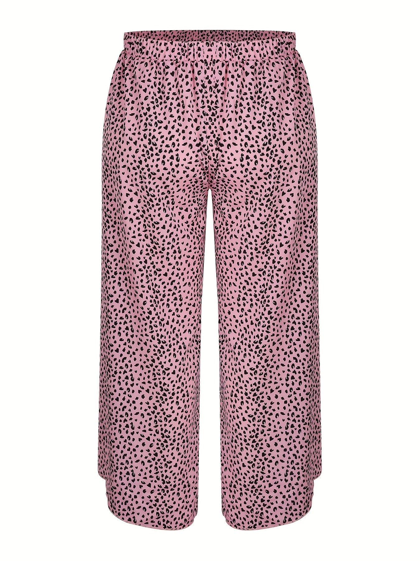  Wide Leg Knot Front Wrap Trousers