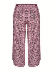  Wide Leg Knot Front Wrap Trousers