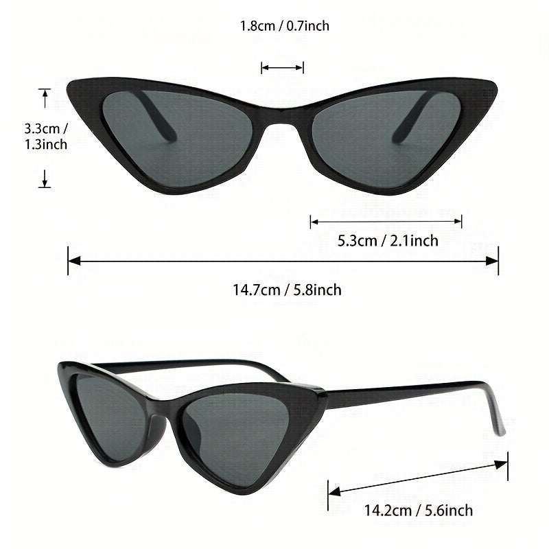 3 Pairs Jelly Sunglasses for Women Men UV400 Sun Shades Glasses