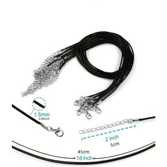 Crystal Stone Charms Set Chakra Beads Pendants with Leather Necklace Chain