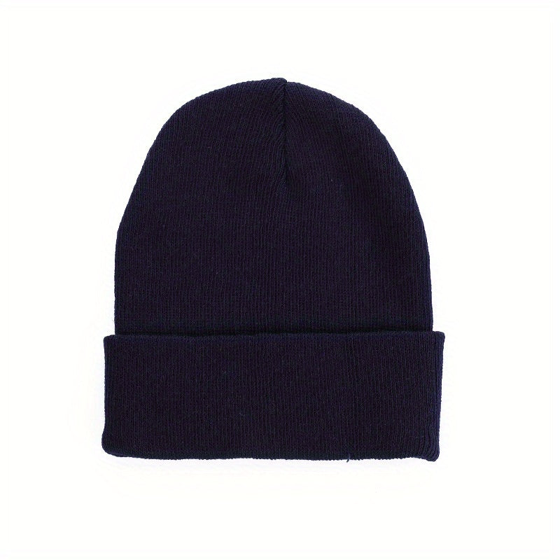 Autumn Winter Wool Knitted Hat Plus Velvet Warm Hat