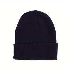 Autumn Winter Wool Knitted Hat Plus Velvet Warm Hat