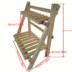 Wooden Desktop Storage Rack Student Indoor Desk Flower Rack