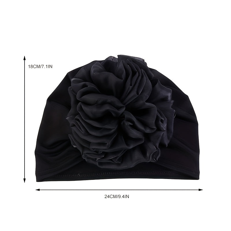 Flower Elastic Turban Beanie Head Scarf Wrap Chemo Cap Hat Women Hair