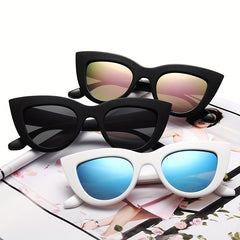 Retro Cat Eye Sunglasses UV400 Anti Glare Sun Shades for Women Men