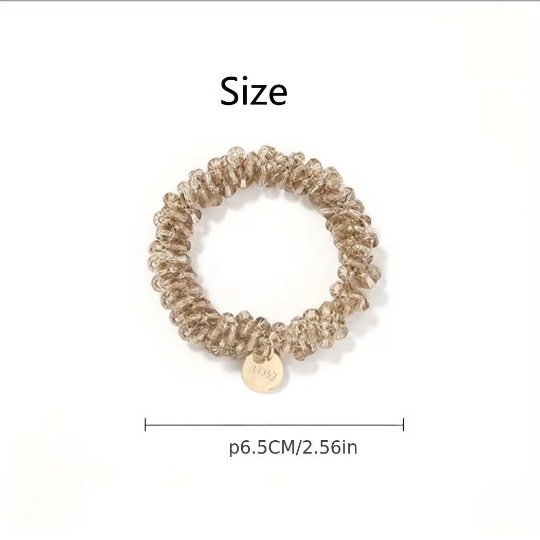 Crystal Beaded Hair Tie Rhinestone Glitter Hair Rope Ponytail Holder