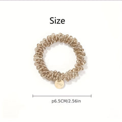 Crystal Beaded Hair Tie Rhinestone Glitter Hair Rope Ponytail Holder