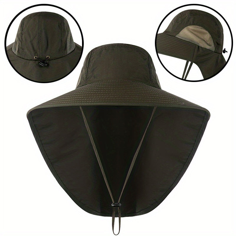 Outdoor Bucket Hat Men's Women's Summer Sunscreen UV Protection Fishing Hat