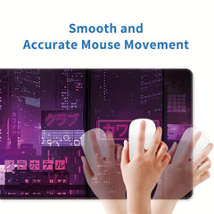 Cyberpunk Style Large E-sport Mouse Pad Non-slip Washable Rubber Material