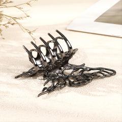 Hollow Butterfly Chignon Hair Clip Strong Hold Grip Hair Jaw Clip