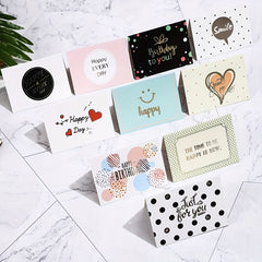 18pcs Mini Holiday DIY Gift Greeting Wish Cards for Celebration