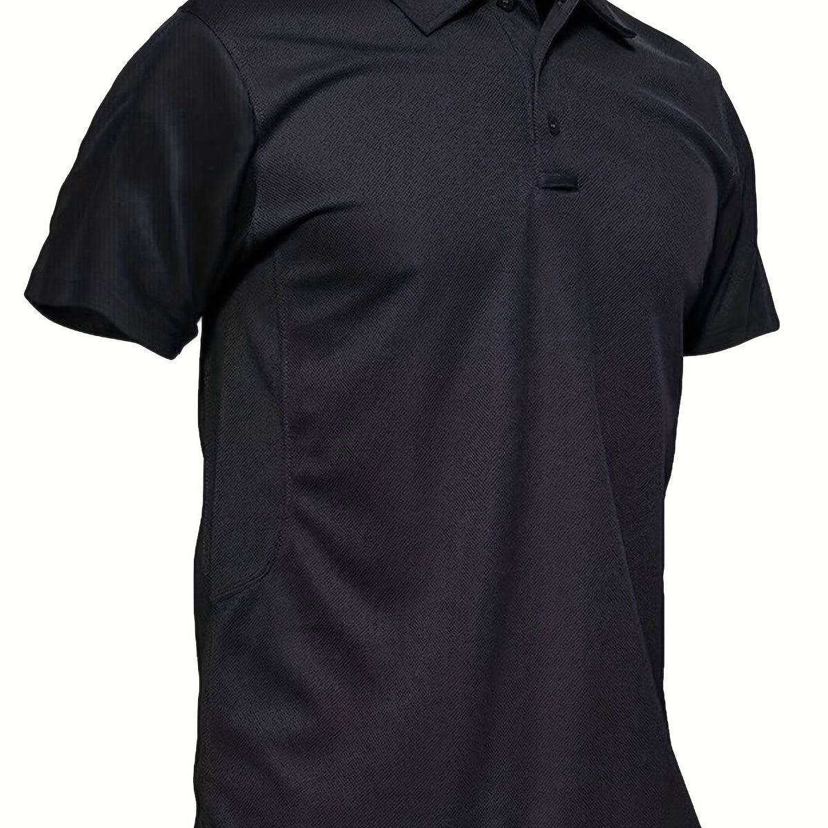 Sun Block Solid Golf Shirt Men's V Neck Pullover T Shirt Short Sleeve