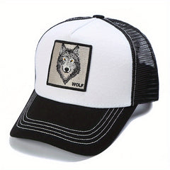 Unisex Animal Embroidered Baseball Cap for Outdoor Sport