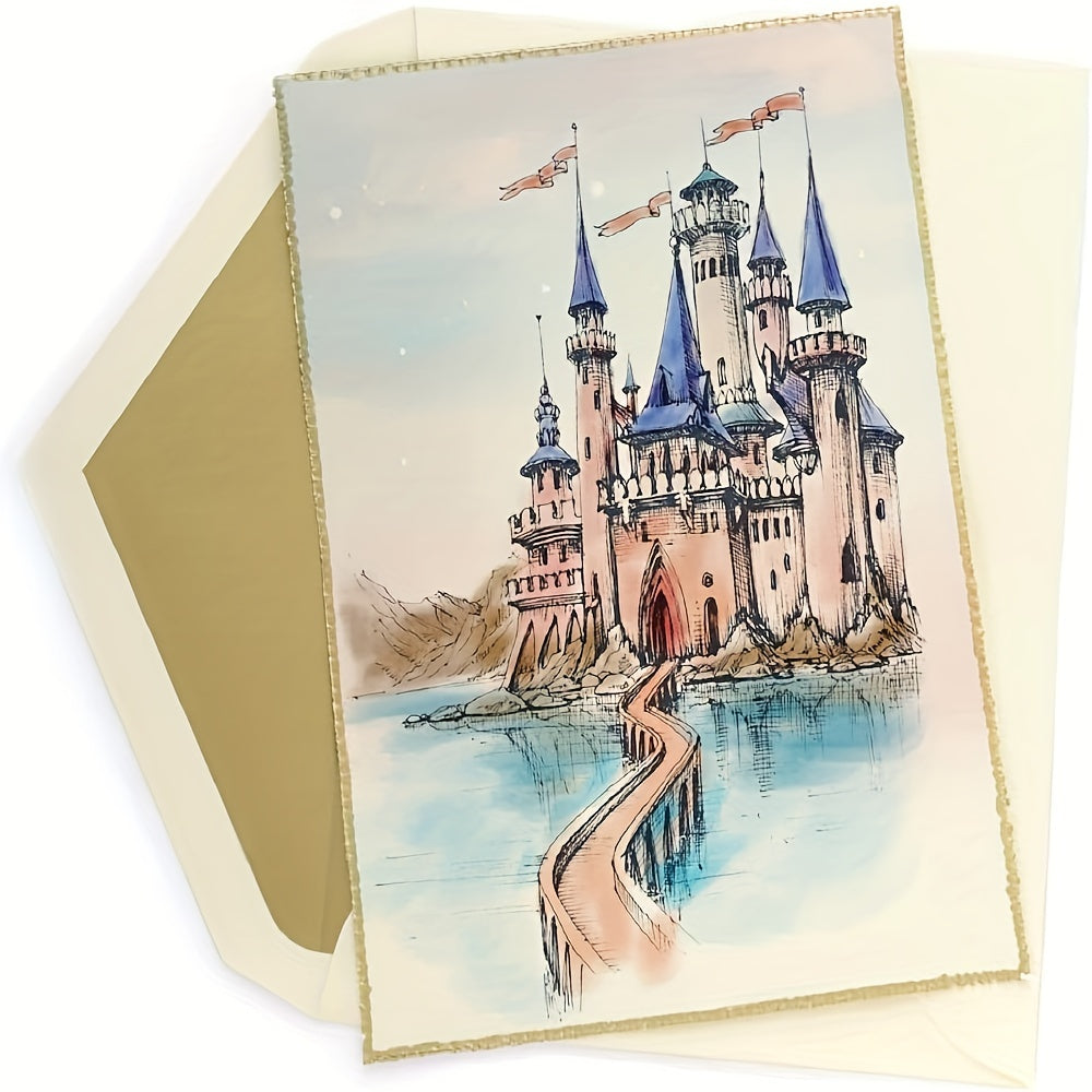 Fairy Tale Castle Mountain Clear Rubber Stamps