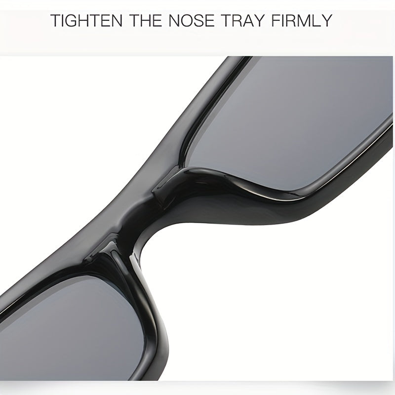 Men's Small Square Frame Sunglasses with Anti-pressure Box