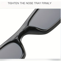 Men's Small Square Frame Sunglasses with Anti-pressure Box