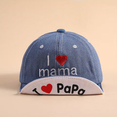 Kids Denim Sunshade Soft Brim Hat