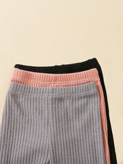 Baby Girl Pencil Pants 3pcs Set Casual Trousers