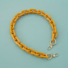 Acrylic Chain Long Handbag Strap With Buckle - Replacement for Purse