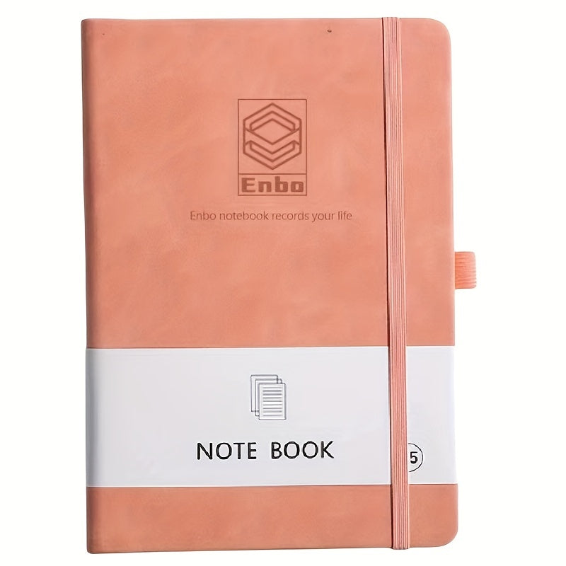PU Leather A5 Notebook Business Journal Book with Strap