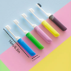 Colorful Folding Toothbrush Soft Bristles Home Travel