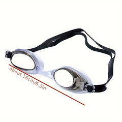 Swim Goggles w/ Nose Clip & Ear Plugs Waterproof Anti-Fog for Adults