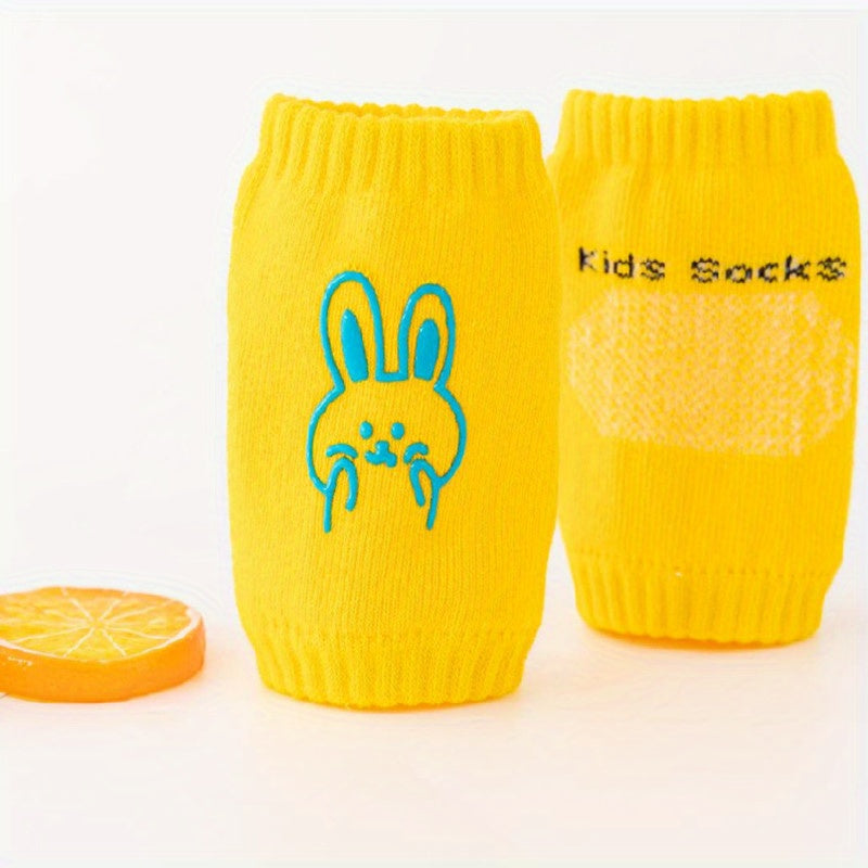 Kids Cartoon Knee Pads Baby Socks Crawling Walking Tools Anti-slip Breathable