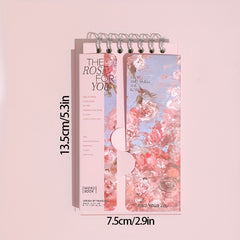 1pc 80 Roses And You Series Vocabulary Book Portable Dictation Pocket Notebook