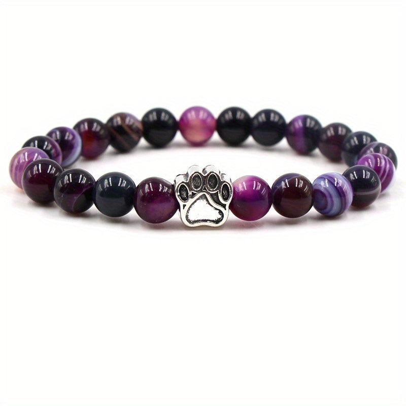 Natural Agate Bracelet Hand woven Rope Tourmaline Lapis Lazuli Turquoise Amber