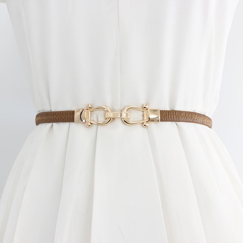 Vintage Elastic Stretchy Thin Belt Waist Cinch Belt