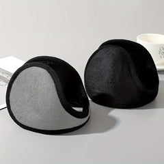 Classic Winter Ear Muffs Thickened Polyester Warm Ear Covers Unisex Hand Wash