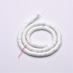 6mm Polymer Clay Rubber Spacer Beads for Jewelry Making