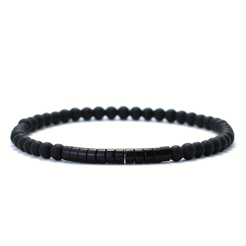 Men's Frosted Stone Beads Bracelet Gift For Men