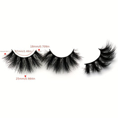 5 Pairs Thick Curling 25mm False Eyelashes Soft Dramatic Look Lashes