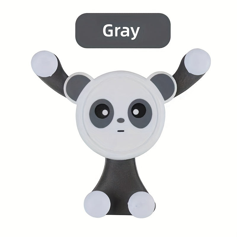 Panda Car Phone Holder Air Outlet Navigation Buckle Type