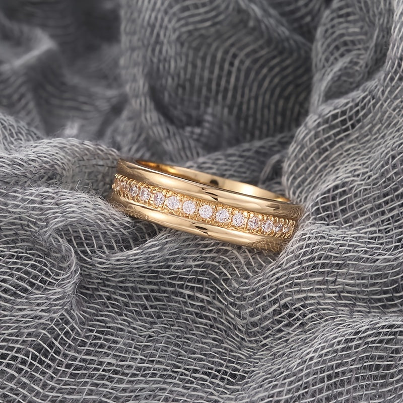 Zircon Rings For Men And Women Plated Silver Jewelry Rings