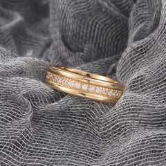 Zircon Rings For Men And Women Plated Silver Jewelry Rings