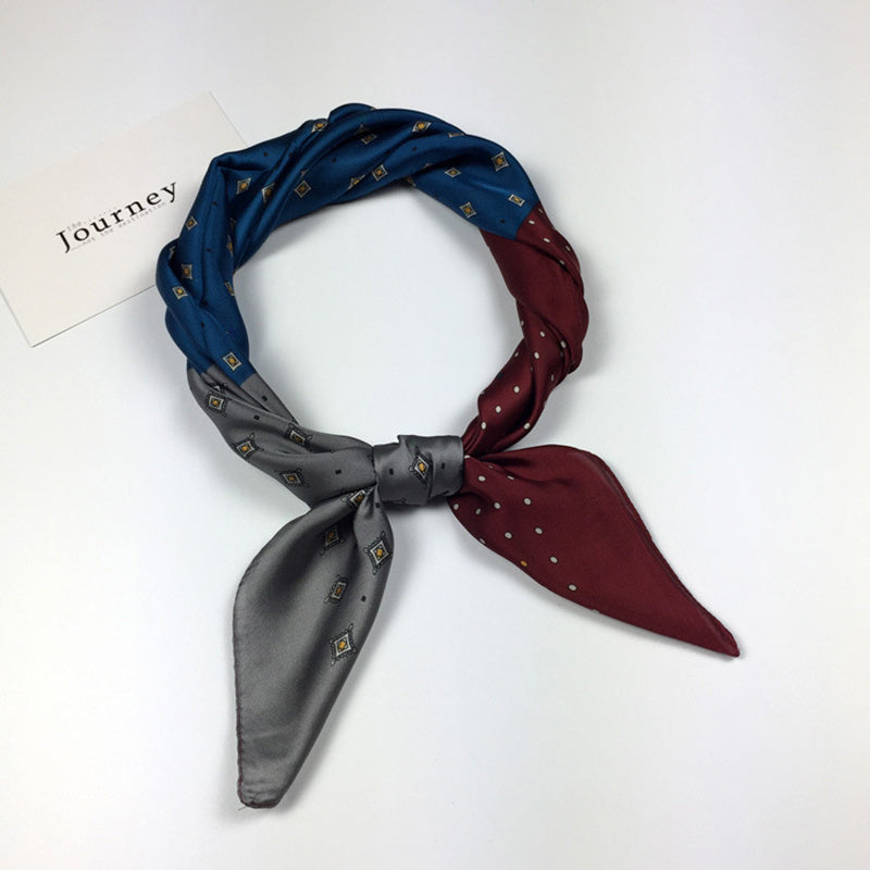 Gentleman Retro Silk Scarf Square Scarf