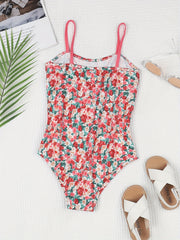 Girls Ditsy Floral Cami Jumpsuit Romper Sleeveless Bodysuit