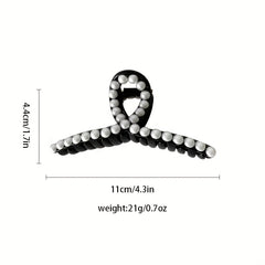 Faux Pearl Large Hair Claw Shark Claw Head Jewelry Hair Accessories For Women