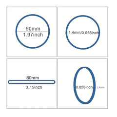 Rubber Bands 5.0 Cm Diameter 4 Colors Pack of 150-600