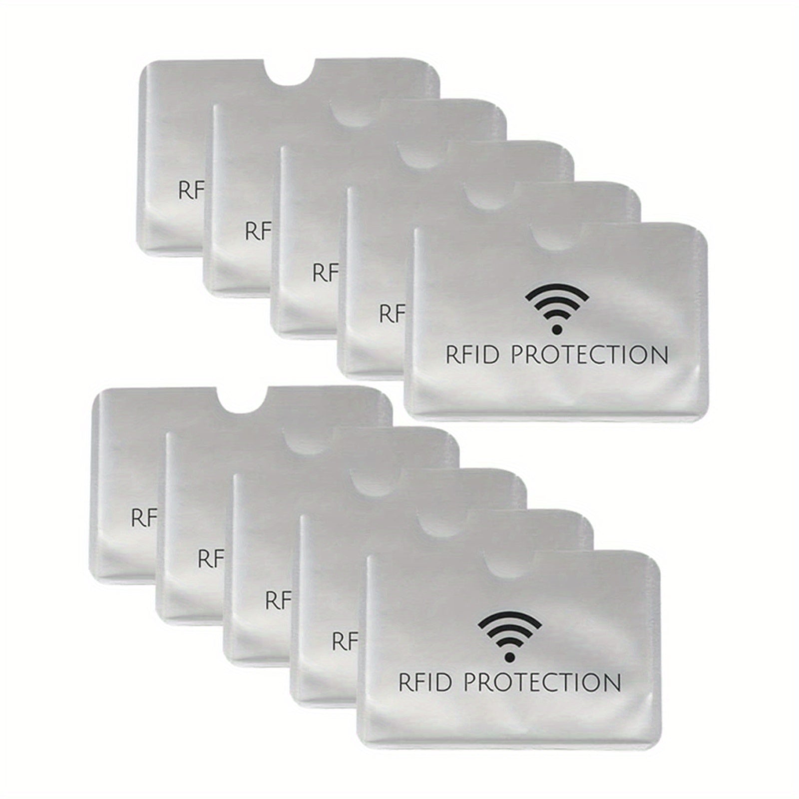 10pcs RFID Blocking Credit Card Holder Waterproof