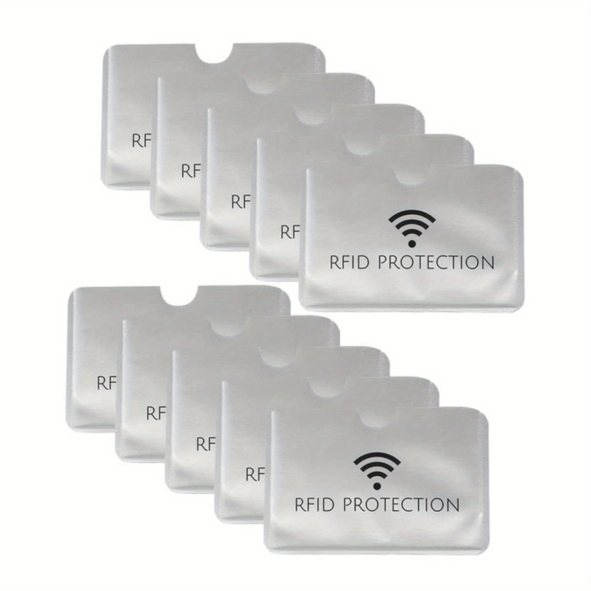 10pcs RFID Blocking Credit Card Holder Waterproof