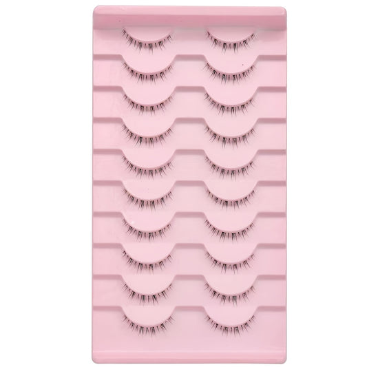 Manga Crossed Lower Eyelashes Natural Look Simulated Ultra Slender Stems