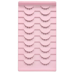 Manga Crossed Lower Eyelashes Natural Look Simulated Ultra Slender Stems
