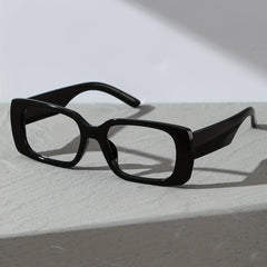Minimalist Square Frame Clear Lens Glasses Decorative Anti Light Eyewear